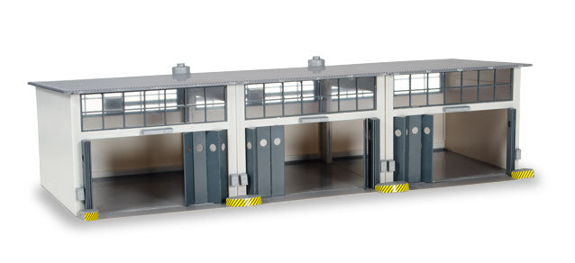 Herpa Wings HE745802 Military Building 3 Stall Repair Facility 1/87