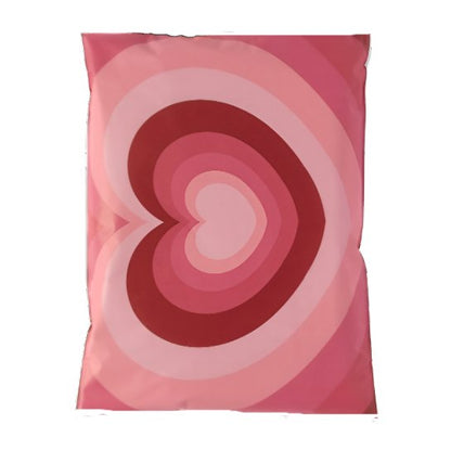 Heart Poly Mailers Size 14x17 Valentine Shipping Bags