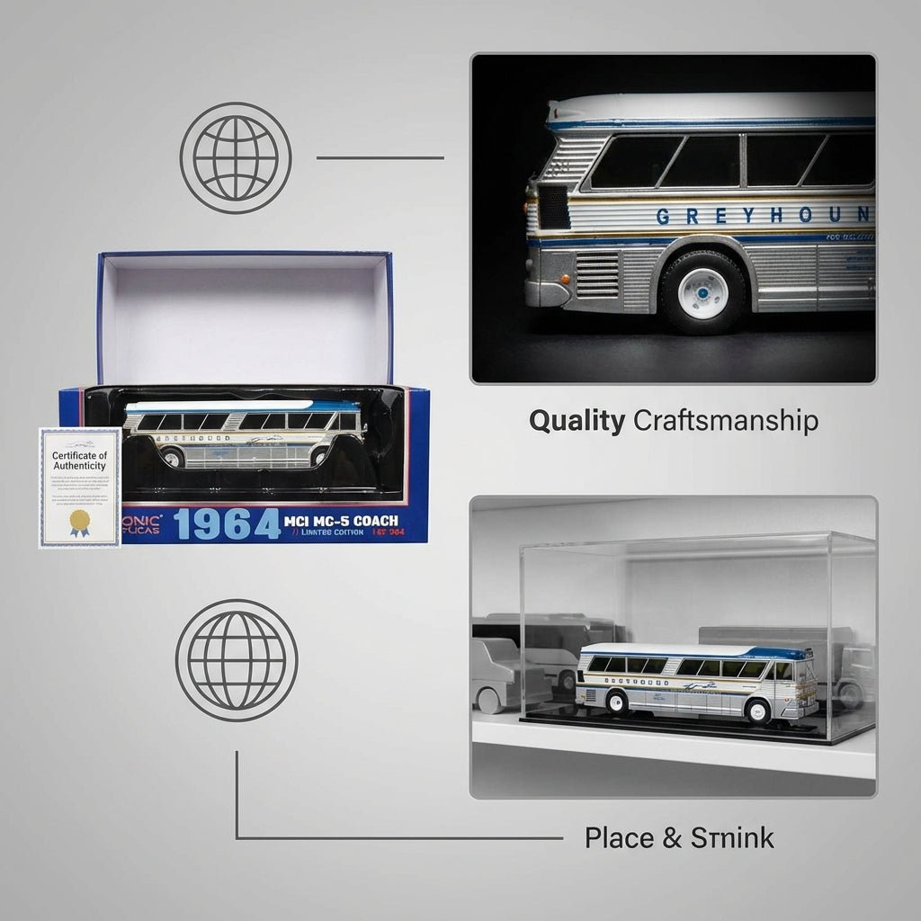 Heritage Coach™ Diecast Model - 1964 MCI MC-5A  free shipping USA