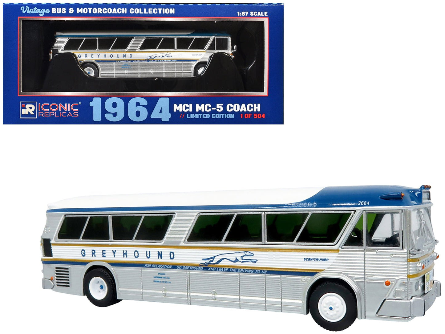 Heritage Coach™ Diecast Model - 1964 MCI MC-5A  free shipping USA