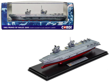 HMS Prince of Wales (R09) Aircraft Carrier "Queen Elizabeth-Class" British Royal Navy "Naval Power" Series 1/1250 Diecast Model by Corgi  free shipping USA