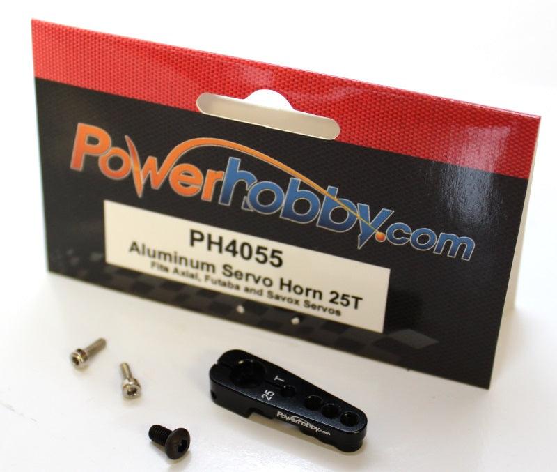 PowerHobby Wraith SCX10 AX10 XR10 Score Bomber Aluminum Servo Horn 25T Black