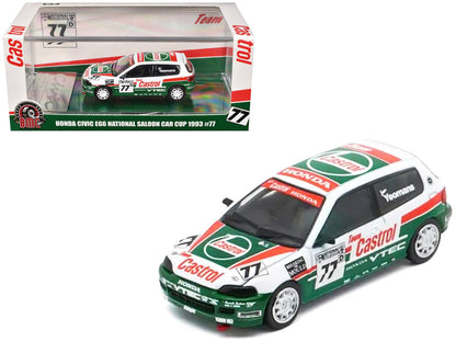 Honda Civic EG6 RHD (Right Hand Drive) #77 Team Castrol "National Saloon Car Cup" (1993) 1/64 Diecast Model Car by BM Creations  free shipping USA