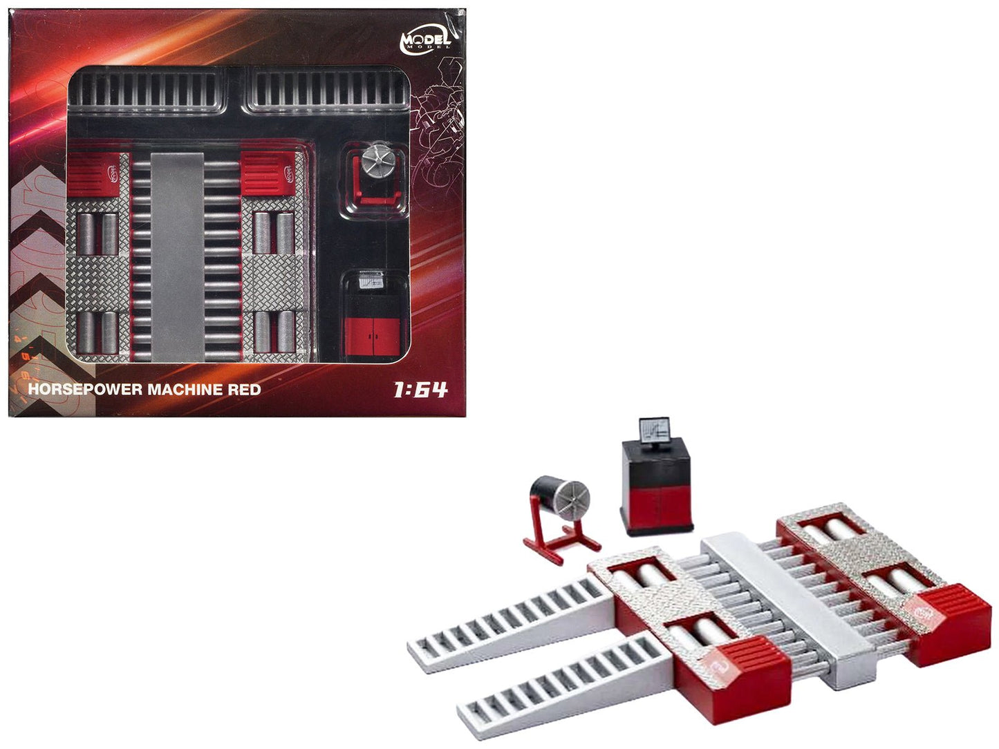 Horsepower Machine Red 1/64 Diecast Model by Model Model  free shipping USA