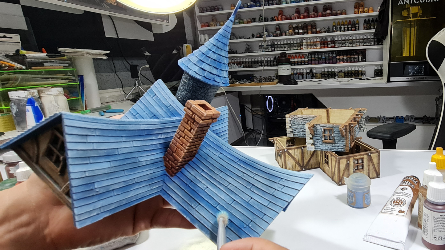 Adrian-3DP4U - Tower Top House - 28mm