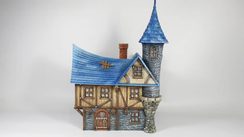 Adrian-3DP4U - Tower Top House - 28mm