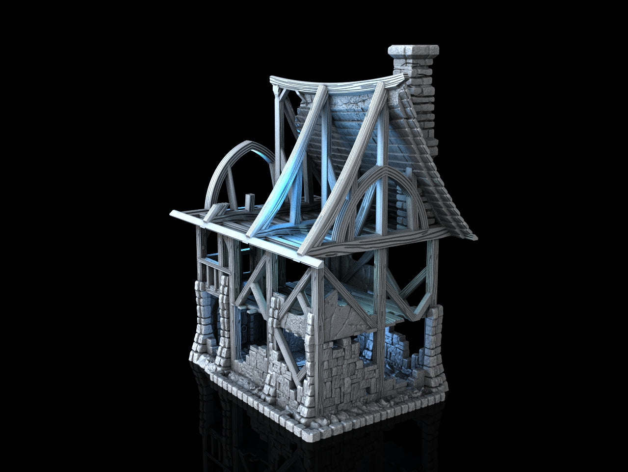 Adrian-3DP4U - Beetroot House Ruin - 28mm