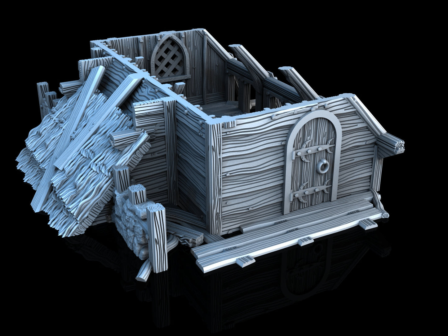 Adrian-3DP4U - House Ruins 1 - 28mm