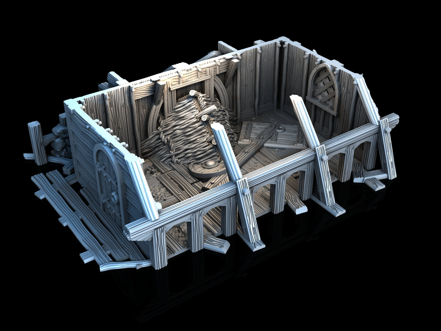 Adrian-3DP4U - House Ruins 1 - 28mm