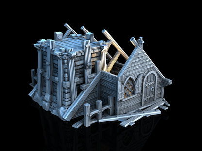 Adrian-3DP4U - House Ruins 2 - 28mm
