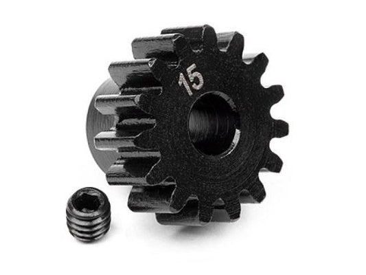 HPI 100914 Pinion Gear 15 Tooth 1M/5mm Shaft Super Savage Vorza Apache