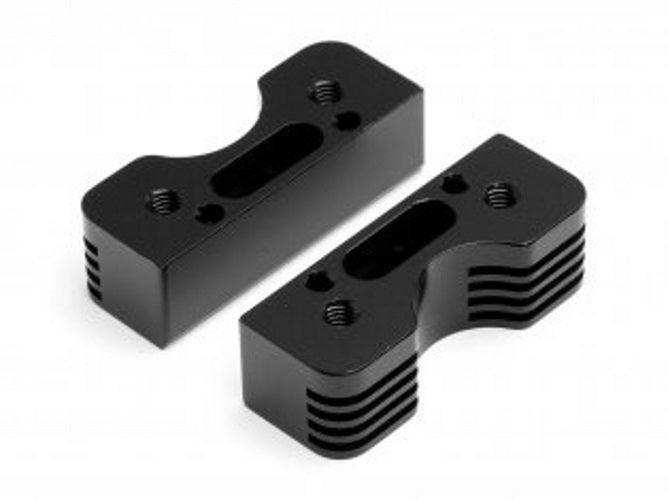 HPI 101771 CNC Engine Cooling Mount Set Black Trophy Buggy Trophy Truggy 4.6
