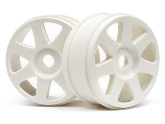 HPI 103678 V7 1/8 Wheel White, 42X83mm (2) Vorza Flux Trophy Buggy 3.5 /Flux