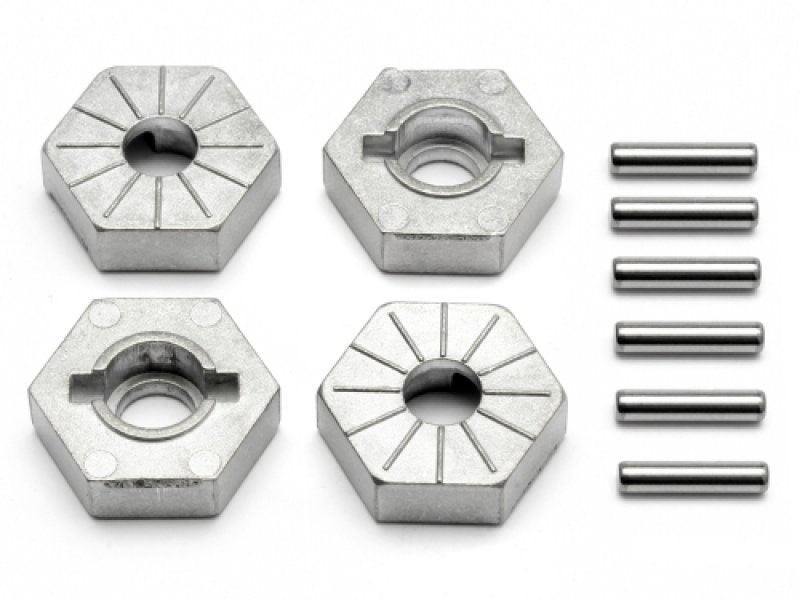 HPI 86804 Hex Wheel Hub 17mm (Silver/4pcs) Savage Flux/XL/4.6