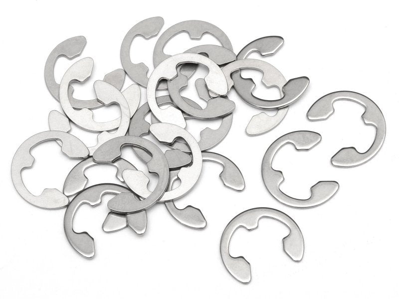 HPI Racing Z106 E Clip, E-7HD, (20pcs), Stainless Steel