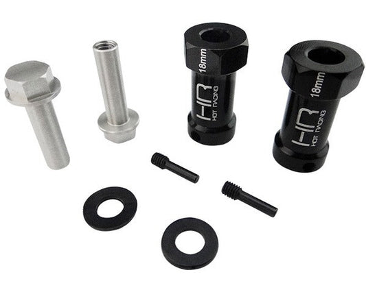 Hot Racing 18mm Wheel Hub Extensions w/ 12mm Hex (2), for Axial SCX Wraith