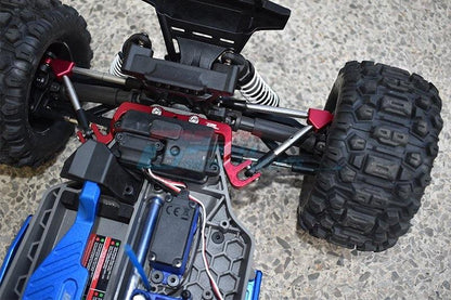 GPM ALUMINUM FRONT TIE RODS WITH STABILIZER FOR C HUB TRAXXAS HOSS 4X4 VXL BLACK