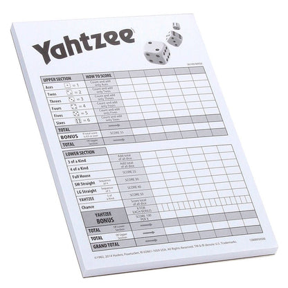 Yahtzee Score Cards