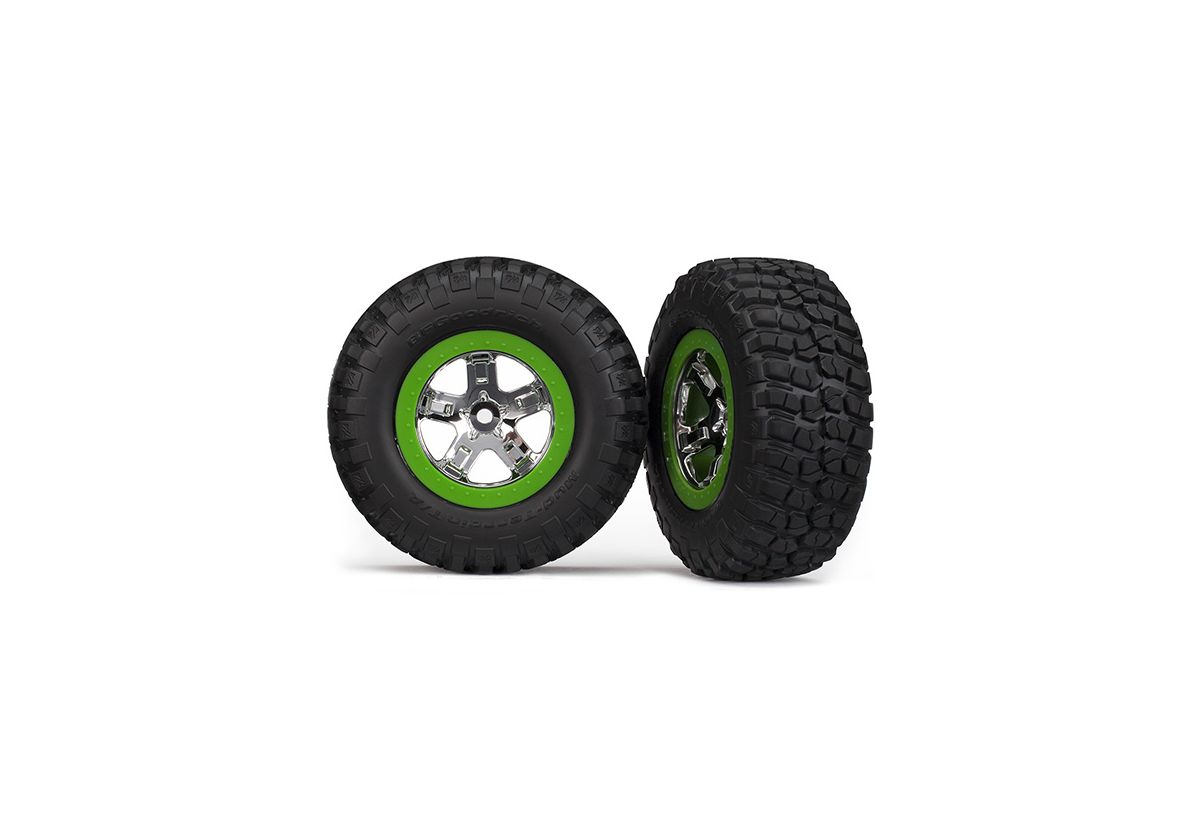 Traxxas 5865 SCT KM2 Tires Wheels Front