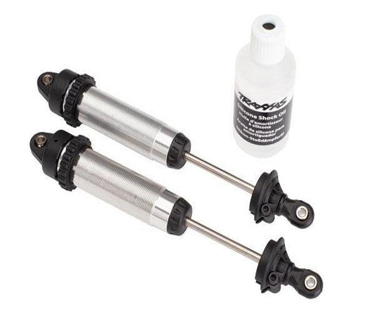 Traxxas 8450 Shocks GTR 134mm, Silver Aluminum (Front, Threaded) Desert Racer