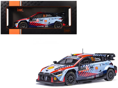 Hyundai i20 N Rally1 #11 Thierry Neuville - Martijn Wydaeghe Winner "Rallye Monte-Carlo" (2024) 1/18 Diecast Model Car by IXO Models  free shipping USA