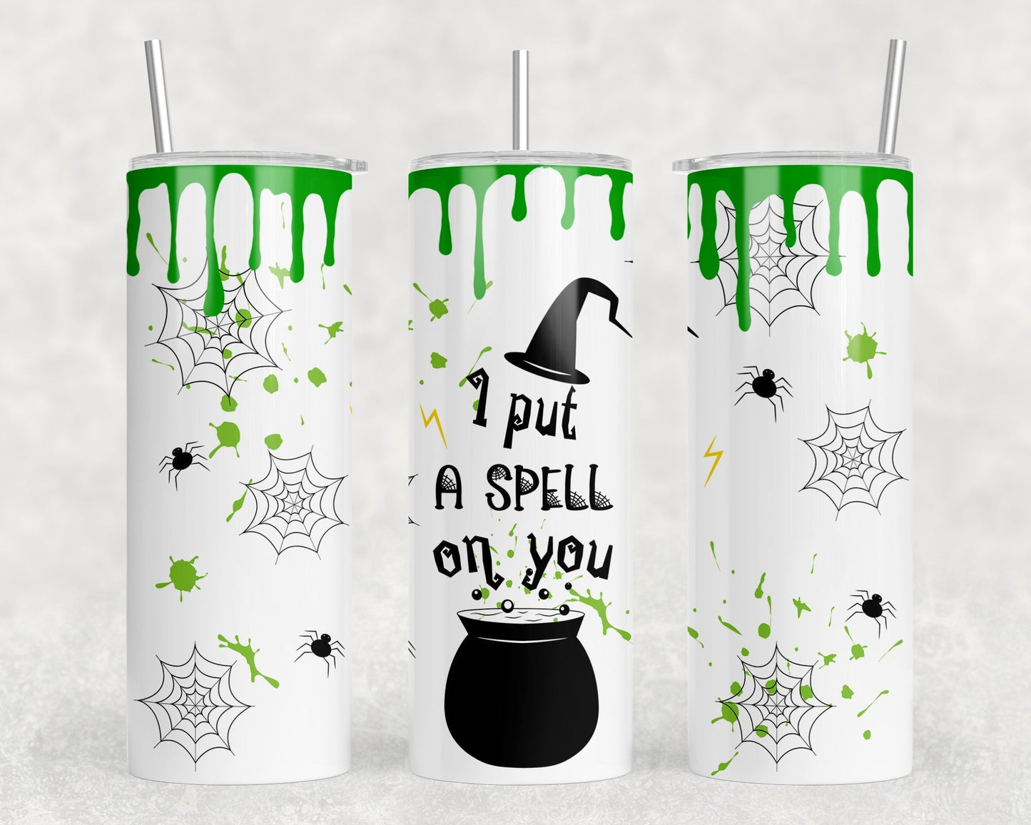 I Put A Spell On You  - 20 oz Steel Skinny Tumbler - Optional Blue Tooth Speaker - Speaker Color will Vary by Rowdy Ridge Co