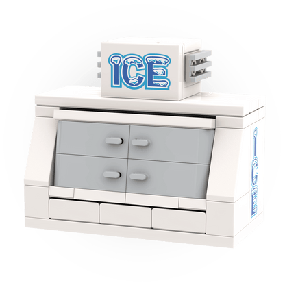 Ice Vending Machine - Gas Station - Custom Building Set - Made Using LEGO® Parts
