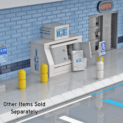 Ice Vending Machine - Gas Station - Custom Building Set - Made Using LEGO® Parts