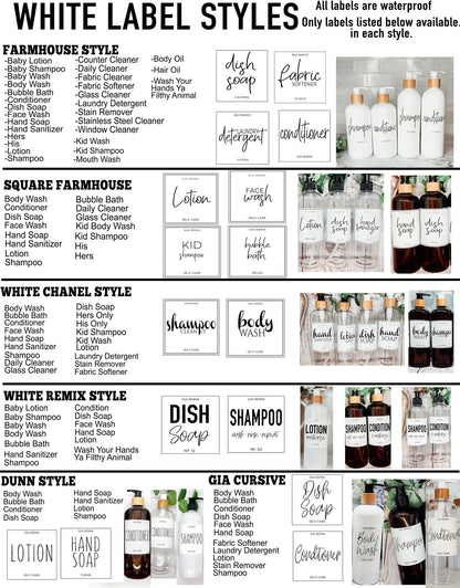 32oz Plastic White Dispensers by Gia Roma