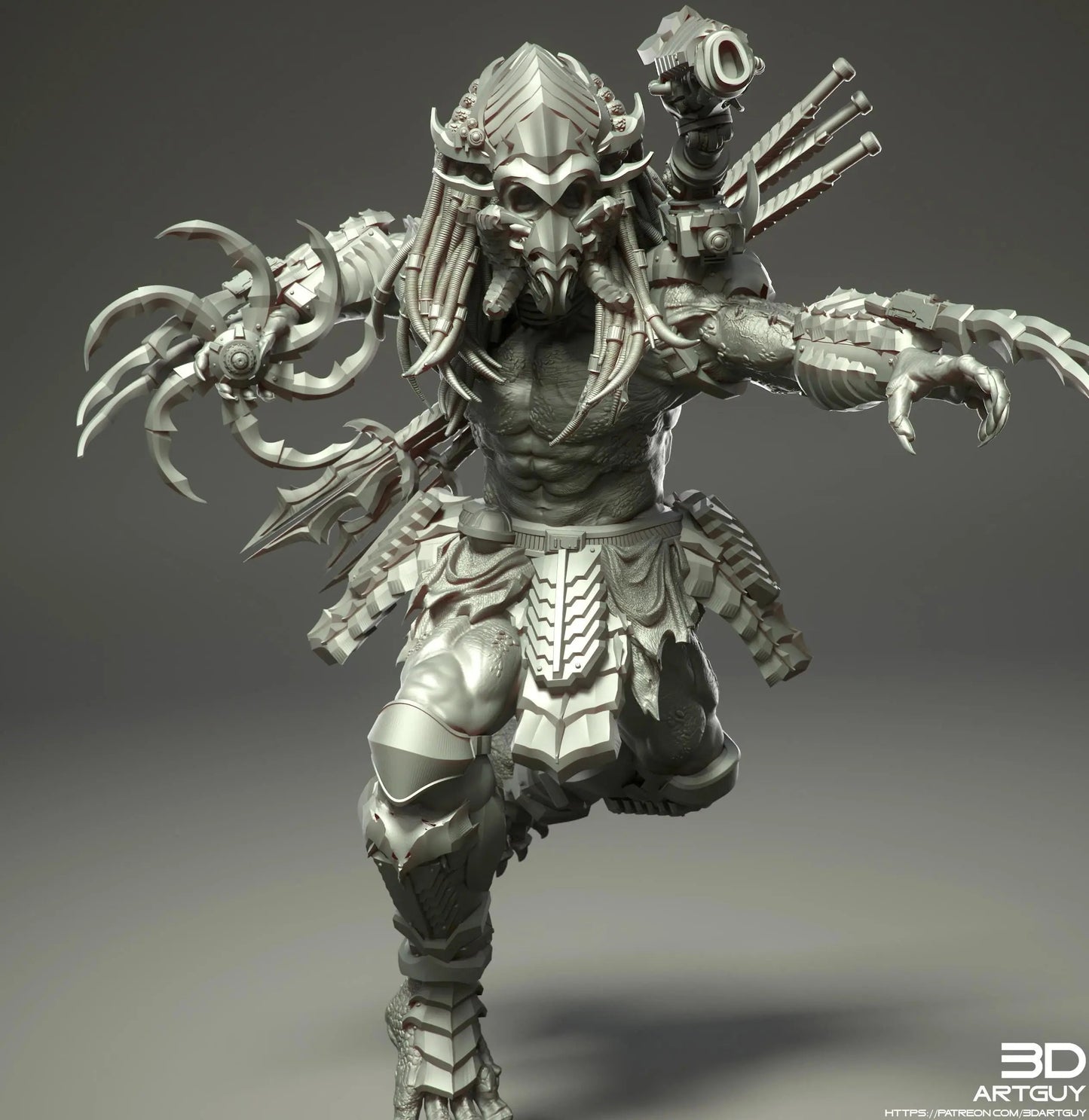 Apex Hunter by 3DArtGuy 50mm or 100m Miniature War Gaming Figure