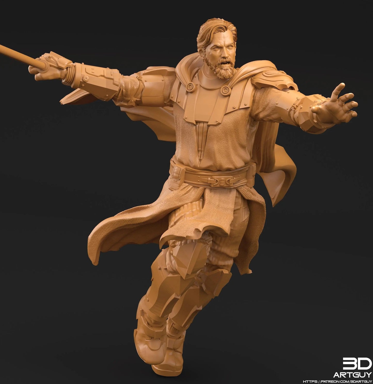 The General by 3DArtGuy 28/32mm scale, 50mm or 100m Miniature War Gaming Figure, Sci-fi, Proxy, Star Wars