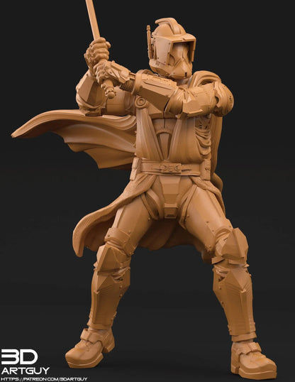 The General by 3DArtGuy 28/32mm scale, 50mm or 100m Miniature War Gaming Figure, Sci-fi, Proxy, Star Wars