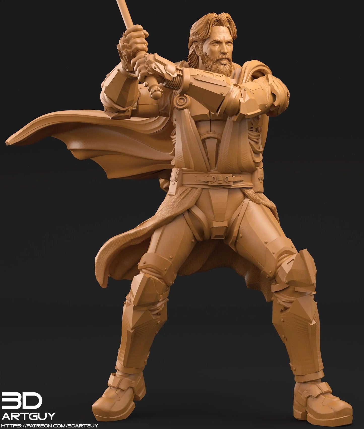 The General by 3DArtGuy 28/32mm scale, 50mm or 100m Miniature War Gaming Figure, Sci-fi, Proxy, Star Wars