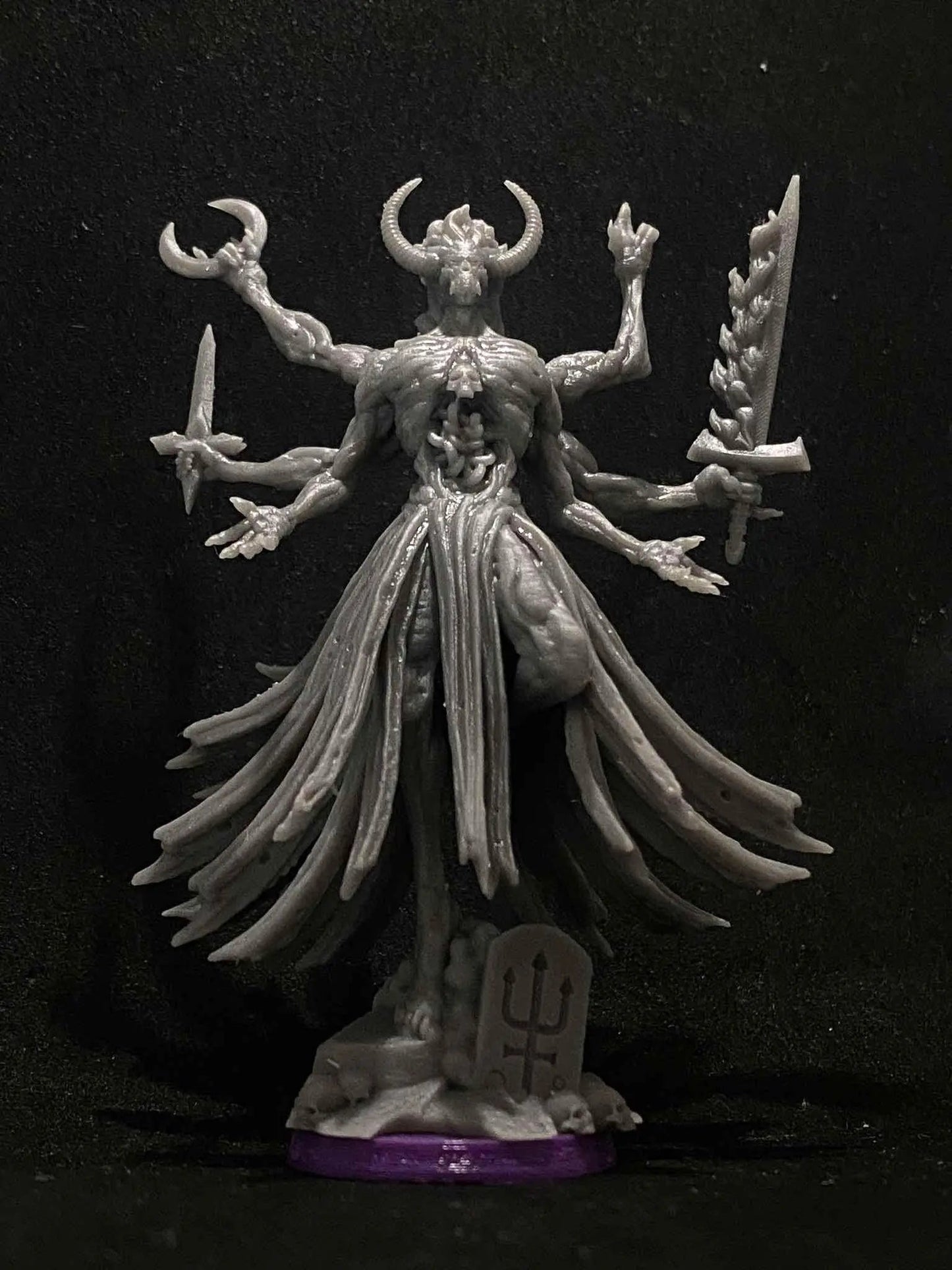 Baphomet Sorcerer by Papsikels Miniature, 80mm Miniature, 32mm Scale, War Gaming, Proxy for Trench Crusade, Table top gaming