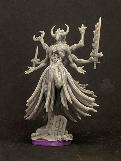 Baphomet Sorcerer by Papsikels Miniature, 80mm Miniature, 32mm Scale, War Gaming, Proxy for Trench Crusade, Table top gaming