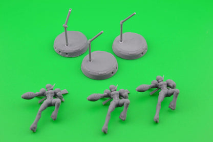 CYBERBABE CHAYUN by Papsikels 32mm scale miniature, Includes base and stand, For any sci-fi or OPR table top games
