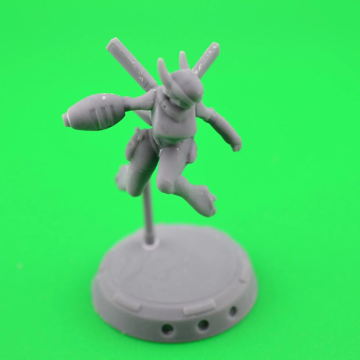 CYBERBABE MOMMO by Papsikels 32mm scale miniature, Includes base and stand, For any sci-fi or OPR table top games