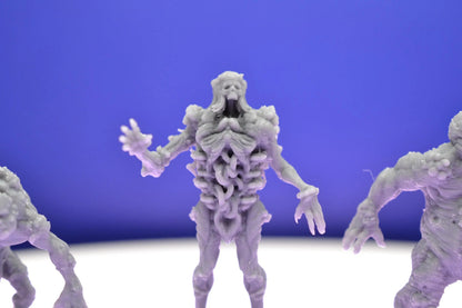 Malignant Grail Thralls by Papsikels Miniature, 4 Figures, 32mm Scale, War Gaming, Proxy for Trench Crusade, Warhammer, Nurgle