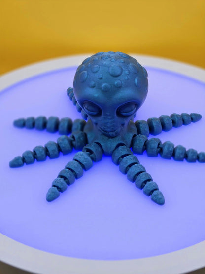 Octopie the Playful Octopus, by BendyBuddies 3D Printed, 4 Color PLA, articulated octopus, fidget, toy