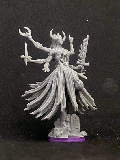 Baphomet Sorcerer by Papsikels Miniature, 80mm Miniature, 32mm Scale, War Gaming, Proxy for Trench Crusade, Table top gaming