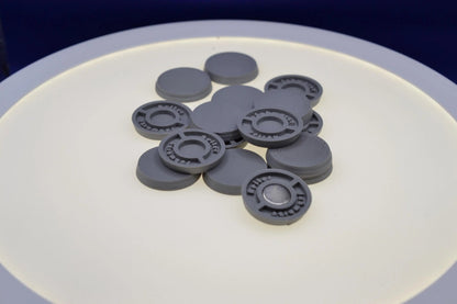 25mm Magnetic Bases for Miniatures, STL Printed Bases, Mini Bases, Magnetic, PLA Bases, 2mm bracing