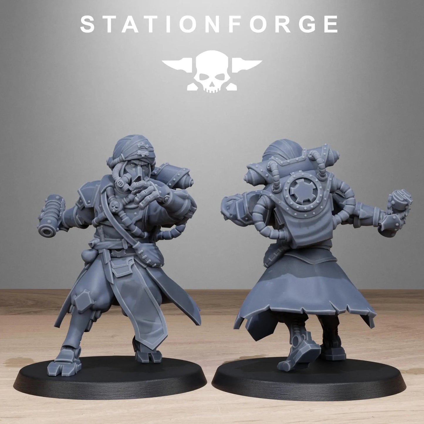 Scavanger Scorchers by Station Forge 28mm Heroic Scale Miniature, 32mm tall, 10 Units, Proxy, Grimdark, Sci-Fi, OPR, Guard, Chaos