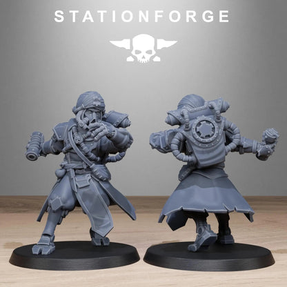 Scavanger Scorchers by Station Forge 28mm Heroic Scale Miniature, 32mm tall, 10 Units, Proxy, Grimdark, Sci-Fi, OPR, Guard, Chaos