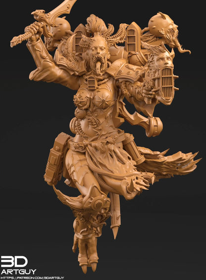 Noisy Sister by 3DArtGuy 28/32mm scale, 50mm or 100mm, Miniature War Gaming Figure