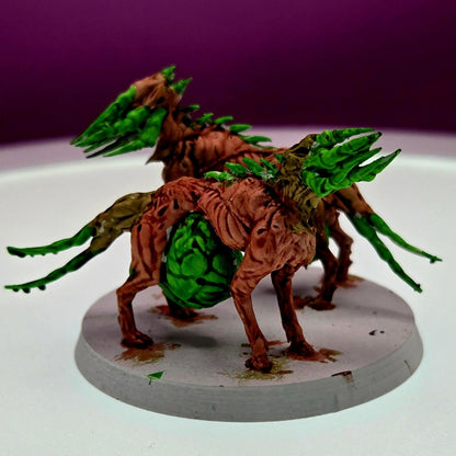 Unholy Infested Hounds by Papsikels Miniature, Double Miniature, 32mm Scale, War Gaming, Proxy for Trench Crusade