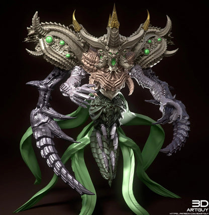 Falsehood Demon by 3DArtGuy 32mm scale, 50 or 100mm, Miniature War Gaming Figure, Fantasy, Proxy for Belial, DnD, 2 Versions