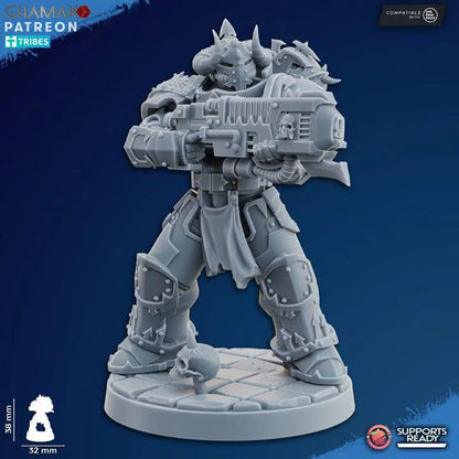 Inner Circle Brotherhood by Ghamak Sci-fi 28mm Heroic Scale Miniature, 32mm tall, 6-10 Units, Proxy, Grimdark, Sci-Fi, OPR Comp