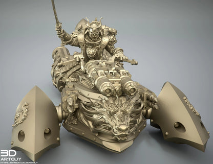 Rider by 3DArtGuy 32mm scale, 50mm or 100mm, Miniature War Gaming Figure