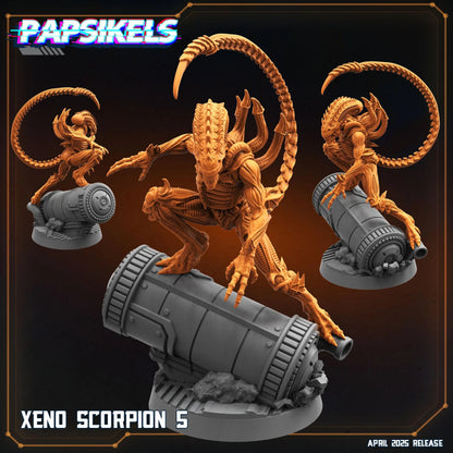Xeno Scorpion by Papsikels Miniature, 32mm Heroic Scale, War Gaming, Proxy for Alien, Aliens vs Humans, Sci-fi, Xenomorph