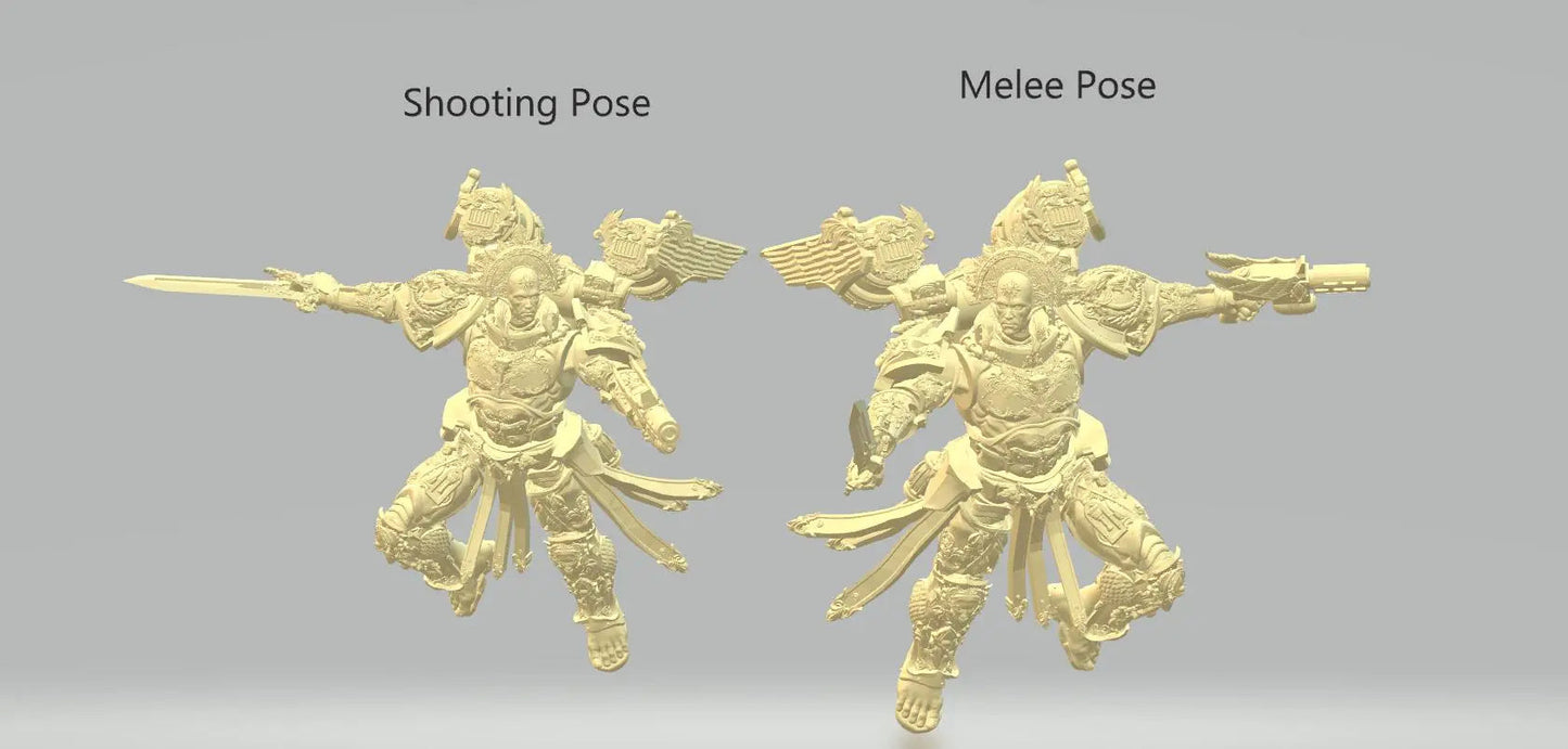 Blood Host Leader by 3DArtGuy 32mm scale, 50mm or 100mm, Miniature War Gaming Figure